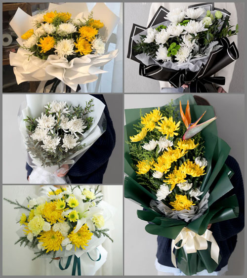 广东河源市东源县黄村镇白事花束代送